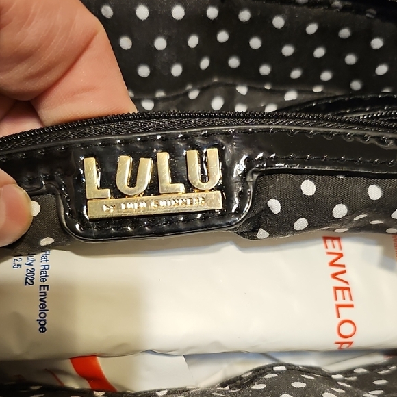 Lulu Guinness Black Bag with Colorful Polka Dots And Playful Bow - 2013 - Picture 2 of 10